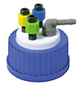 VICI Jour GL45 Thread Waste Cap with 4 Ports - JR-S-11023